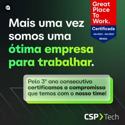 Três anos consecutivos GPTW